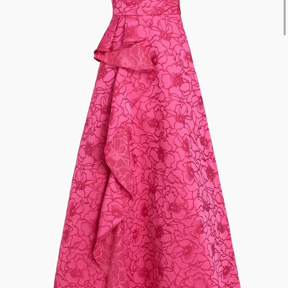 Elegant Pink Floral Women's Dress